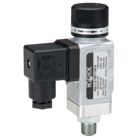 400 Series Mechanical Heavy-Duty Pressure Switch,  1 SPDT Switch,  1/4 NPT Male,  300 Psig To 2,900 Psig (5,000 Psig),  Hirschmann